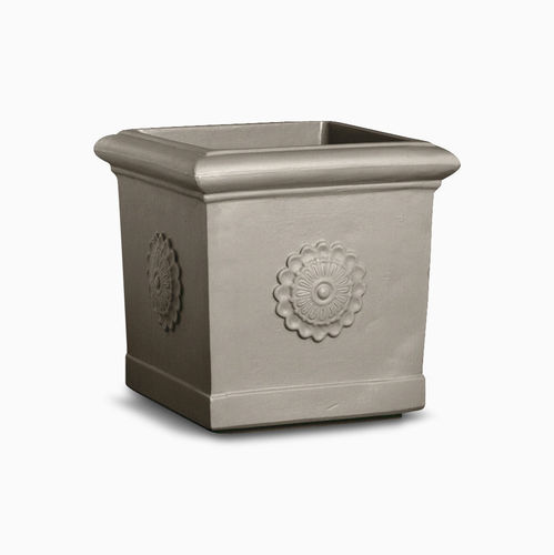 Pflanzgefäß / Polyethylen mit niedriger Dichte (LDPE) - QUADRO FIORE - SERRALUNGA - quadratisch / für Privatgebrauch / weiß