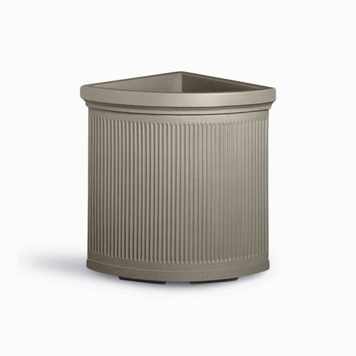 Pflanzgefäß / Polyethylen mit niedriger Dichte (LDPE) - MILLERIGHE ANGOLO - SERRALUNGA - gewinkelt / für Privatgebrauch / weiß