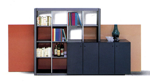 Moderne Wohnwand - DRY - Saporiti Italia - Holz