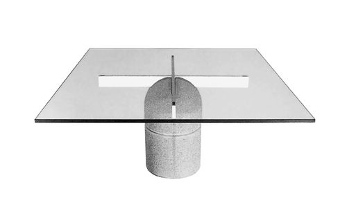Moderner Esstisch - PARACARRO - Saporiti Italia - Glas / quadratisch / für Privatgebrauch
