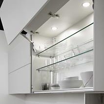 Wandmontiertes Regal - SERIE 45 - Dica - modern / Glas / für Küchen