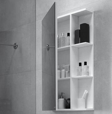 Moderner Badezimmer-Schrank - Dica - mit Spiegel / wandmontiert