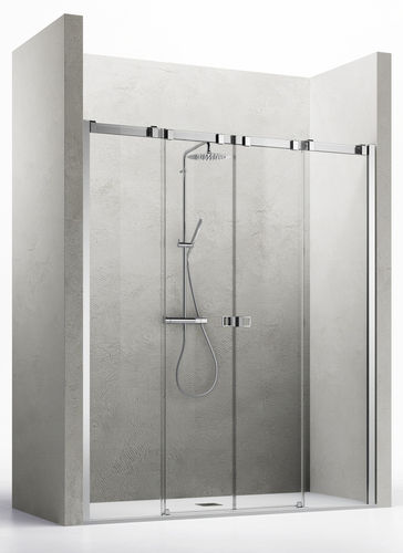 Schiebeduschwand - OTTO NICHE 2 - ARBLU - für Nischen / Hartglas / für professionellen Gebrauch