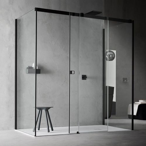 Schiebeduschwand - OTTO 1 FRONTAL - ARBLU - Hartglas / für professionellen Gebrauch / Transparentglas