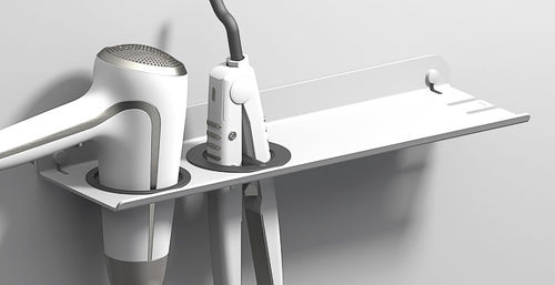 Wandmontiertes Regal - HAIR STRAIGHTENER & HAIR DRYER - Sonia Bath - modern / Aluminium / für Badezimmer