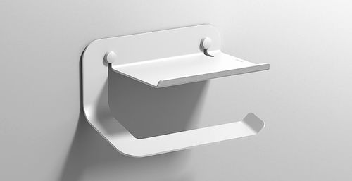 Wandmontierter WC-Rollenhalter - QUICK - Sonia Bath - Aluminium / schwarz / für Privatgebrauch
