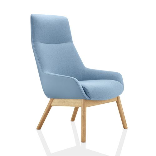 Moderner Sessel - MARNIE - Boss Design - Leder / Stoff / mit hoher Rückenlehne