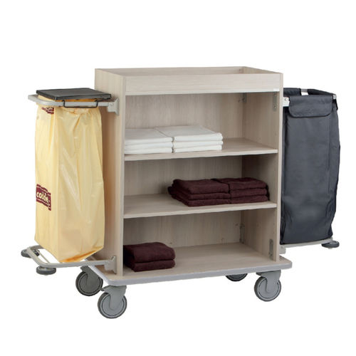 Reinigungswagen - 14006 - FAS - für Hotels / Metall / Laminat