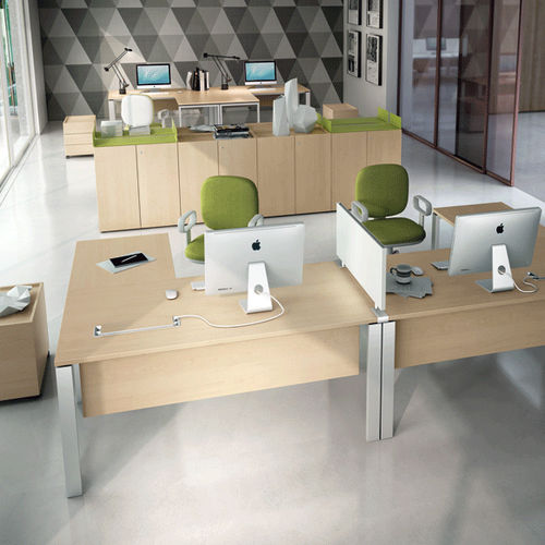 Niedriger Aktenschrank - LEGODESK - Della Rovere - Holz / mit Flügeltür / modern