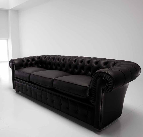 Modernes Sofa - CHESTER - Della Rovere - Stoff / Leder / Contract