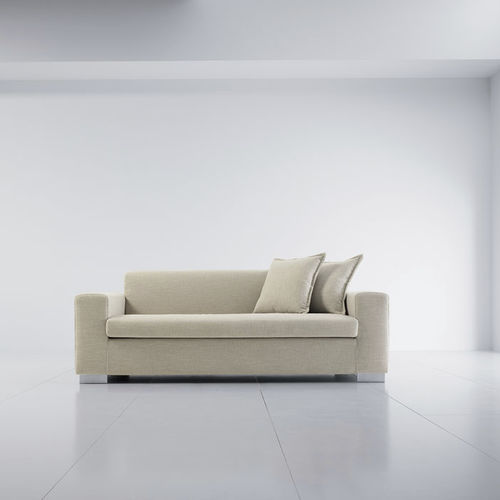 Modernes Sofa - TWISTER - Della Rovere - Stoff / Leder / mit abnehmbarem Kissen