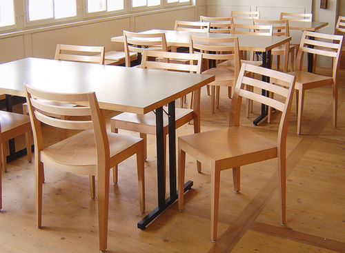 Moderner Restaurantstuhl - SOMA - DIETIKER - Holz / ohne Armlehnen