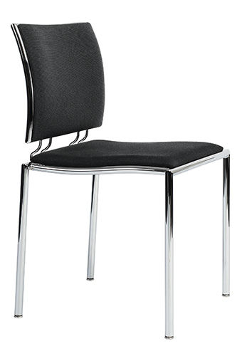 Moderner Besucherstuhl - QUADRO S - DIETIKER - Holz / stapelbar / für Gewerbegebrauch