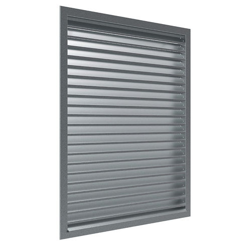 Edelstahl-Lüftungsgitter - PZZN - Systemair - galvanisiertem Stahl / rechteckig / für Zuluft und Abluft