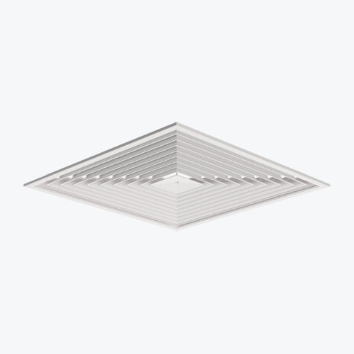 Deckenmontierter Luftdiffusor - ADQ - Systemair - hängend / quadratisch / Aluminium
