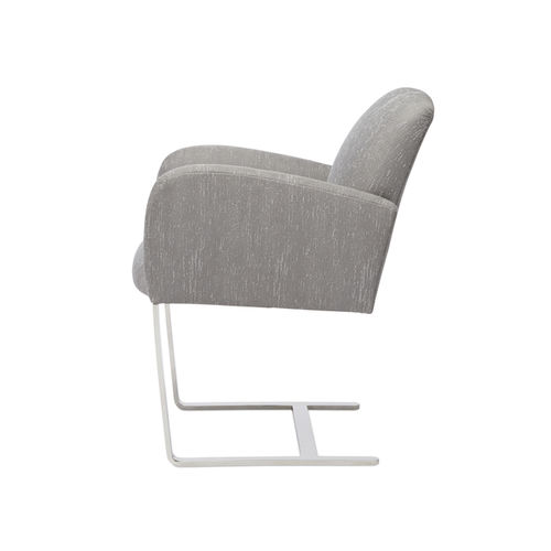 Moderner Sessel - CANTILEVER - Donghia - Stoff / Metall / mit Kissen