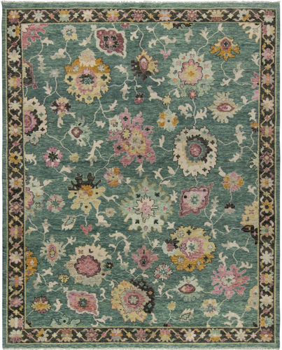 Moderner Teppich - HACKON - Donghia - Blumenmotive / Wolle / Baumwolle
