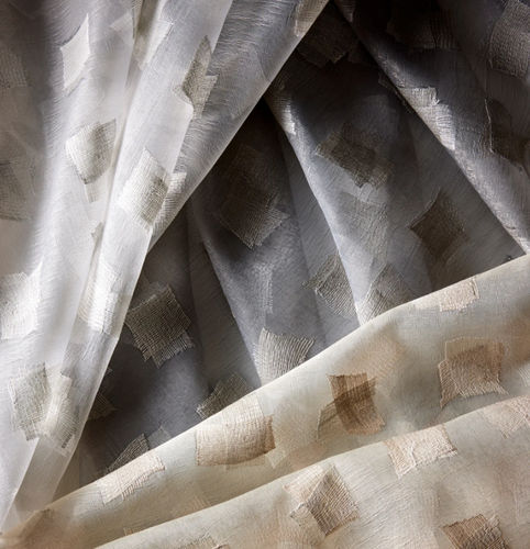 Gardine / geometrisches Muster - DYNAMIC DUO  - Donghia - Viskose / Seide / Polyester
