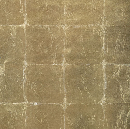 Moderne Tapete - MOONRISE  - Donghia - geometrisches Muster / Metalloptik / braun