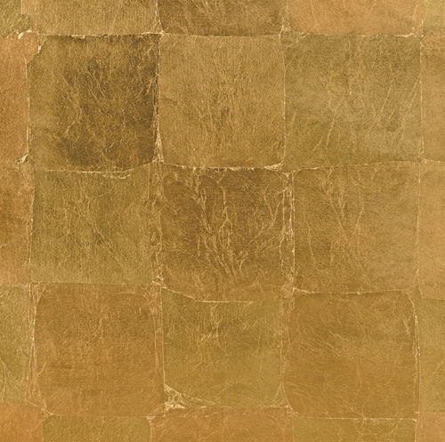 Moderne Tapete - BULLION   - Donghia - geometrisches Muster / Metalloptik / braun