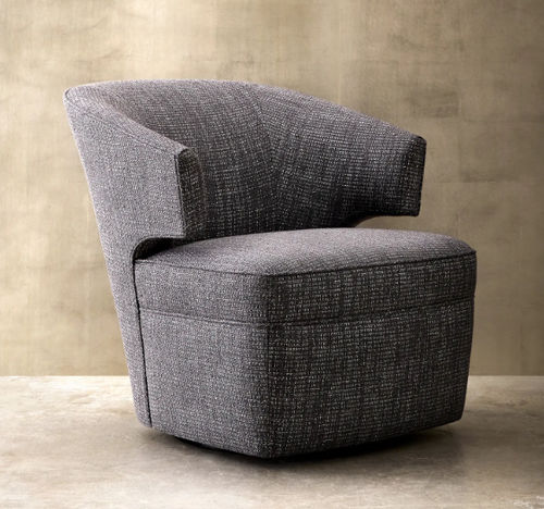 Moderner Sessel - LANA CLUB   - Donghia - Stoff / Holz / Polster