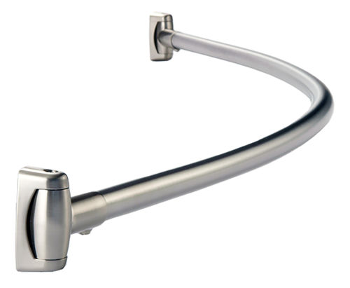Edelstahl-Duschvorhangstange - B-4207X60 CURVED SHOWER CURTAIN ROD - Bobrick Washroom Equipment - gebogen
