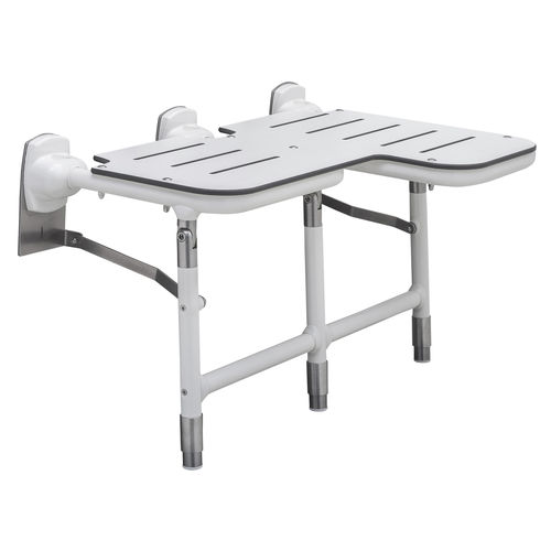 Klappbarer Duschsitz - B-918116L/R Bariatric - Bobrick Washroom Equipment - wandmontiert / verzinkt / Stahl