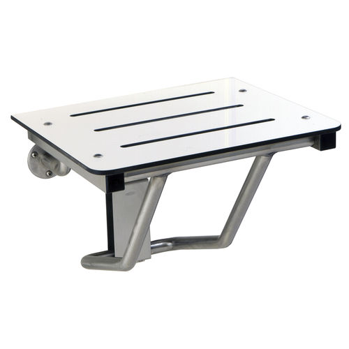 Klappbarer Duschsitz - B-5192, B-5193 - Bobrick Washroom Equipment - wandmontiert / Edelstahl / für Gewerbegebrauch