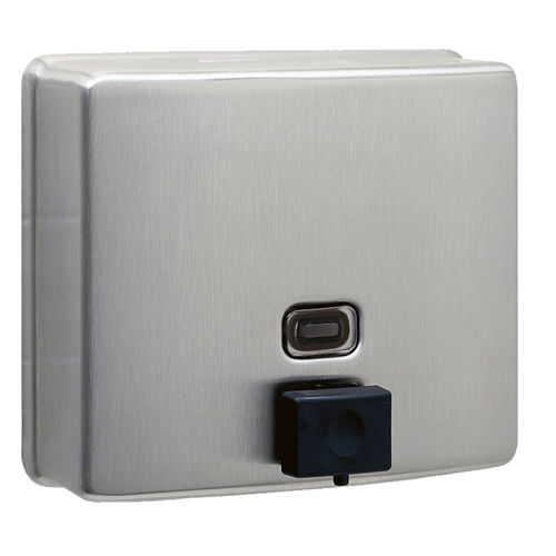 Seifenspender für professionellen Einsatz - B-4112 CONTURASERIES® - Bobrick Washroom Equipment - wandmontiert / Edelstahl / manuell