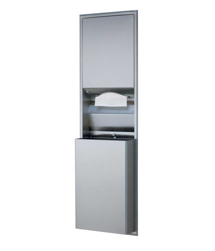 Einbau-Handtuchspender - B-3942 ClassicSeries® - Bobrick Washroom Equipment - Edelstahl / mit Abfallbehälter