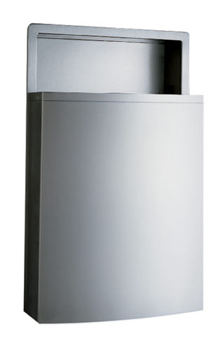 Hygienischer Abfallbehälter - B-43644 ConturaSeries® - Bobrick Washroom Equipment - Einbau / Edelstahl / modern