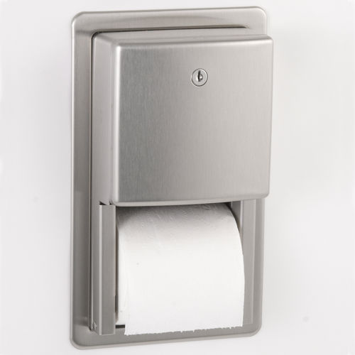Einbau-Toilettenpapierhalter - B-4388 ConturaSeries® - Bobrick Washroom Equipment - Edelstahl / für Gewerbegebrauch