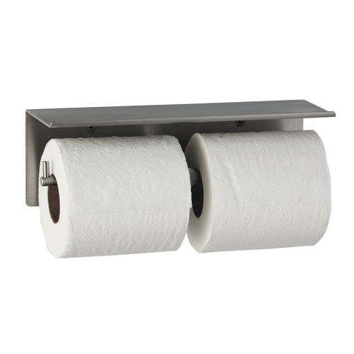 Wandmontierter Toilettenpapierhalter - B-540 - Bobrick Washroom Equipment - Edelstahl / für 2 Rollen / für öffentliche Sanitäreinrichtungen