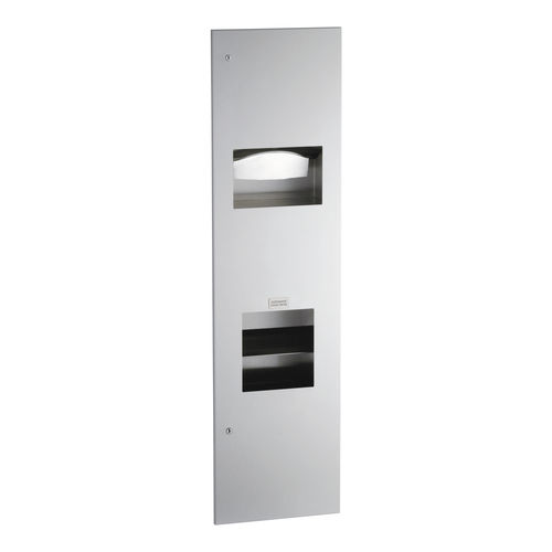 Wandmontierter Handtuchspender - B-38033 TRIMLINESERIES&trade; - Bobrick Washroom Equipment - Metall / mit Abfallbehälter / mit integriertem Handtrockner