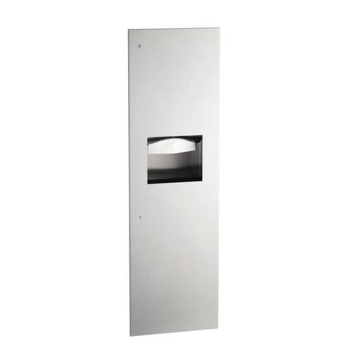 Einbau-Handtuchspender - B-39003 TRIMLINESERIES&trade; - Bobrick Washroom Equipment - Edelstahl / mit Abfallbehälter