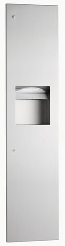 Einbau-Handtuchspender - B-38034 TRIMLINESERIES&trade; - Bobrick Washroom Equipment - Edelstahl / mit Abfallbehälter