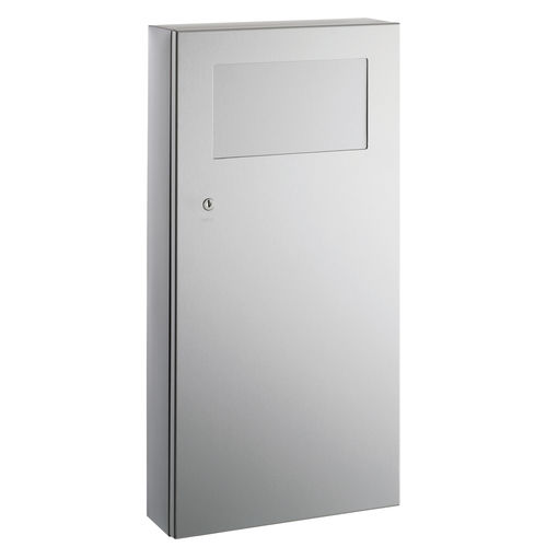 Hygienischer Abfallbehälter - B-35639 TRIMLINESERIES&trade; - Bobrick Washroom Equipment - wandmontiert / Edelstahl / modern