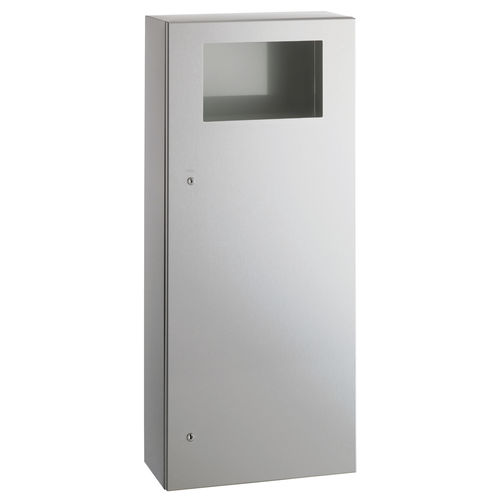 Hygienischer Abfallbehälter - B-35649 TRIMLINESERIES&trade; - Bobrick Washroom Equipment - wandmontiert / Edelstahl / modern