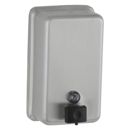 Seifenspender für professionellen Einsatz - B-2111 - Bobrick Washroom Equipment - wandmontiert / Edelstahl / manuell
