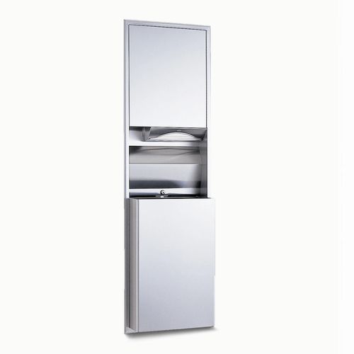 Wandmontierter Handtuchspender - B-3944 ClassicSeries® - Bobrick Washroom Equipment - Edelstahl / mit Abfallbehälter