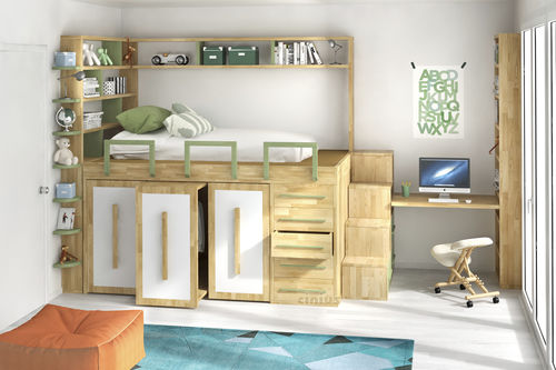 Einpersonenbett - Arcobaleno - Cinius - modern / für Kinder / individuell gestaltbar
