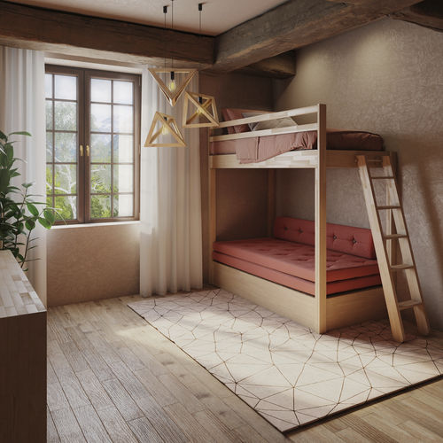 Etagenbett - CASTELLO "MONTAGNA" - Cinius - Doppelbett / Einpersonen / modern