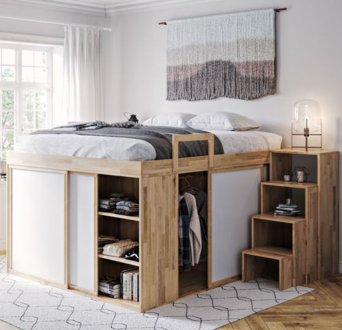 Doppelbett - IMPERO - Cinius - modern / Koffer / nach Maß
