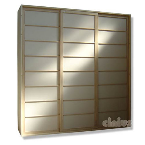 Moderner Kleiderschrank - Cinius - Buche / Tanne / mit Schiebetür