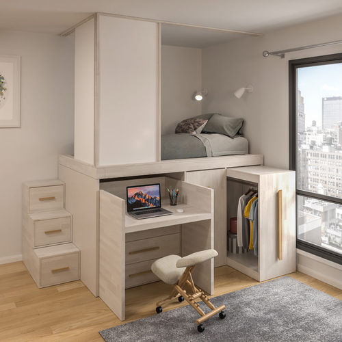 Doppelbett - PISA - Cinius - Einpersonen / modern / Bettkasten