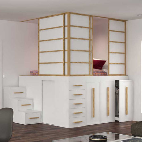 Doppelbett - PARIGI - Cinius - Einpersonen / modern / Bettkasten