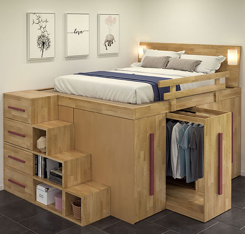 Doppelbett - FIRENZE - Cinius - Einpersonen / modern / Bettkasten