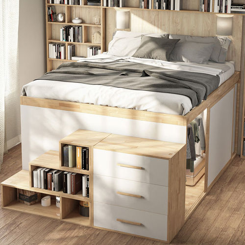 Doppelbett - ZURIGO - Cinius - Einpersonen / modern / Bettkasten