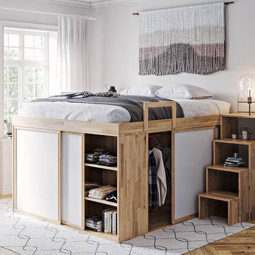 Doppelbett - MILANO - Cinius - Einpersonen / modern / Bettkasten