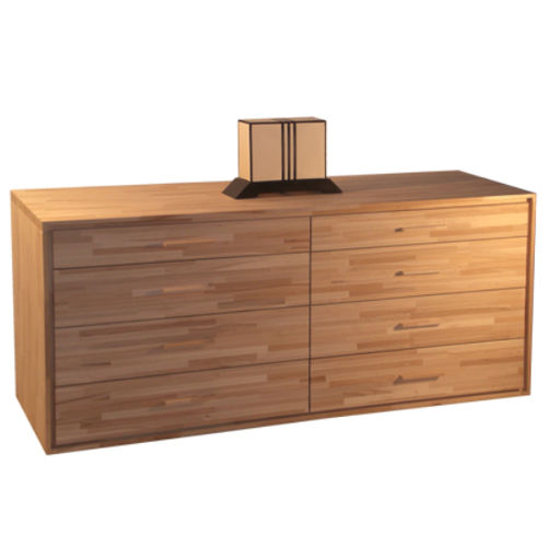 Moderne Kommode - 4+4 - Cinius - Eiche / Birke / rechteckig